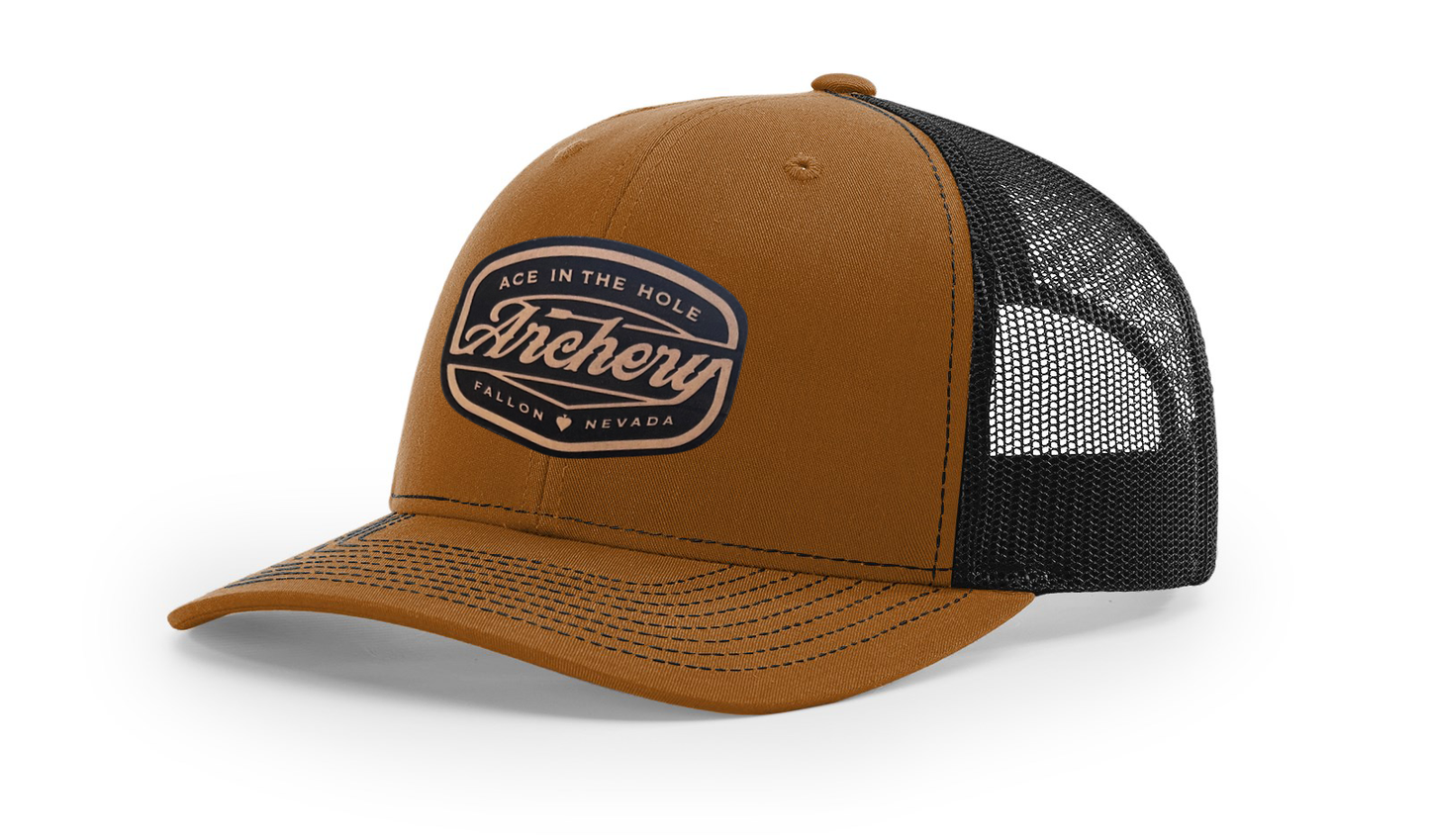 ARROW Leather Patch - Richardson 112 Trucker - Carmel/Black