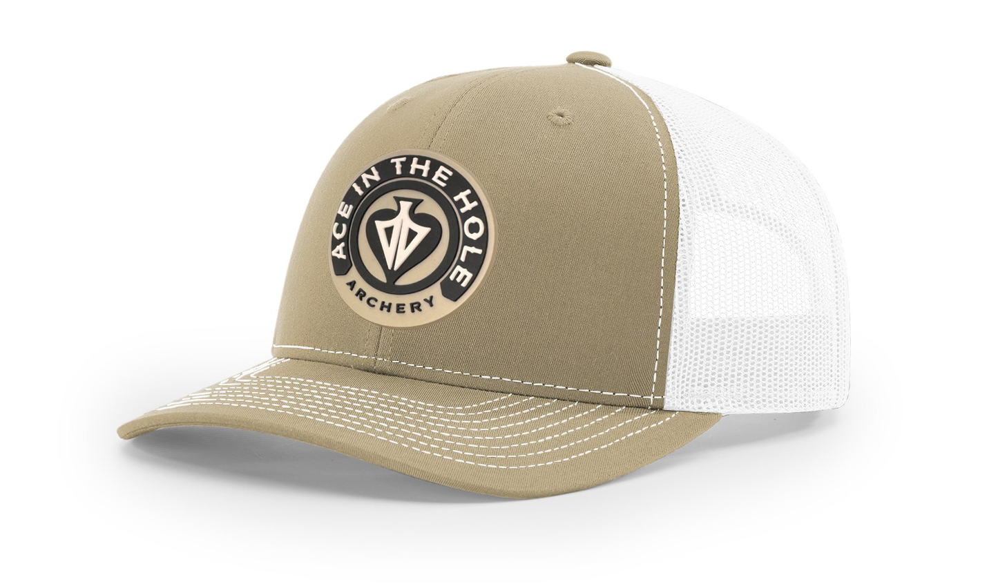 BROADHEAD PVC Patch - Richardson 112 Trucker - Khaki/White