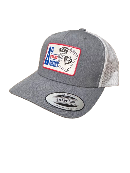 GAMBLER Patch - Richardson 112 Trucker - Grey/White